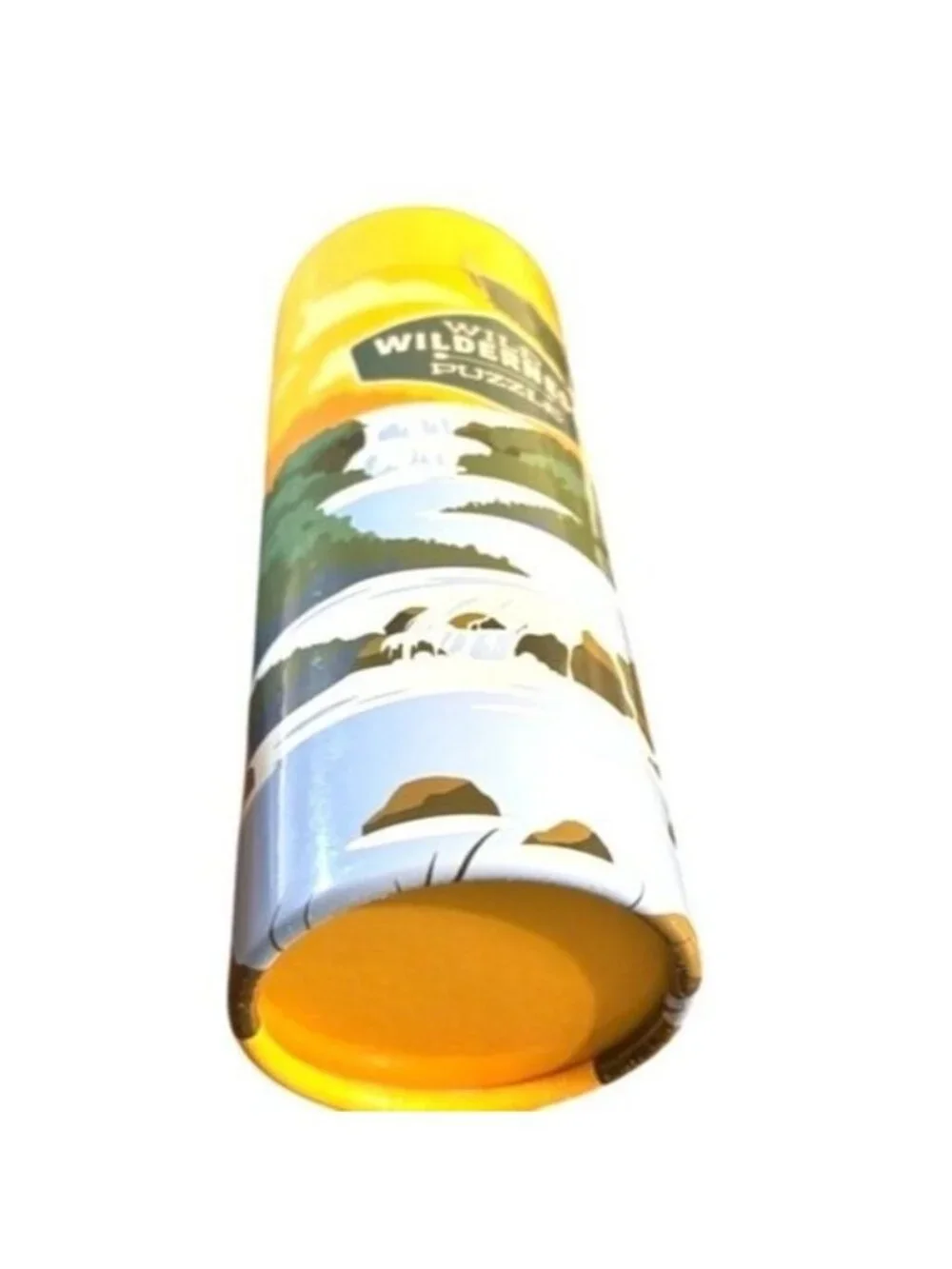 Wild Wilderness Jigsaw Puzzle 150-Pc Cylindrical Container Family WOODS Fun GOLD